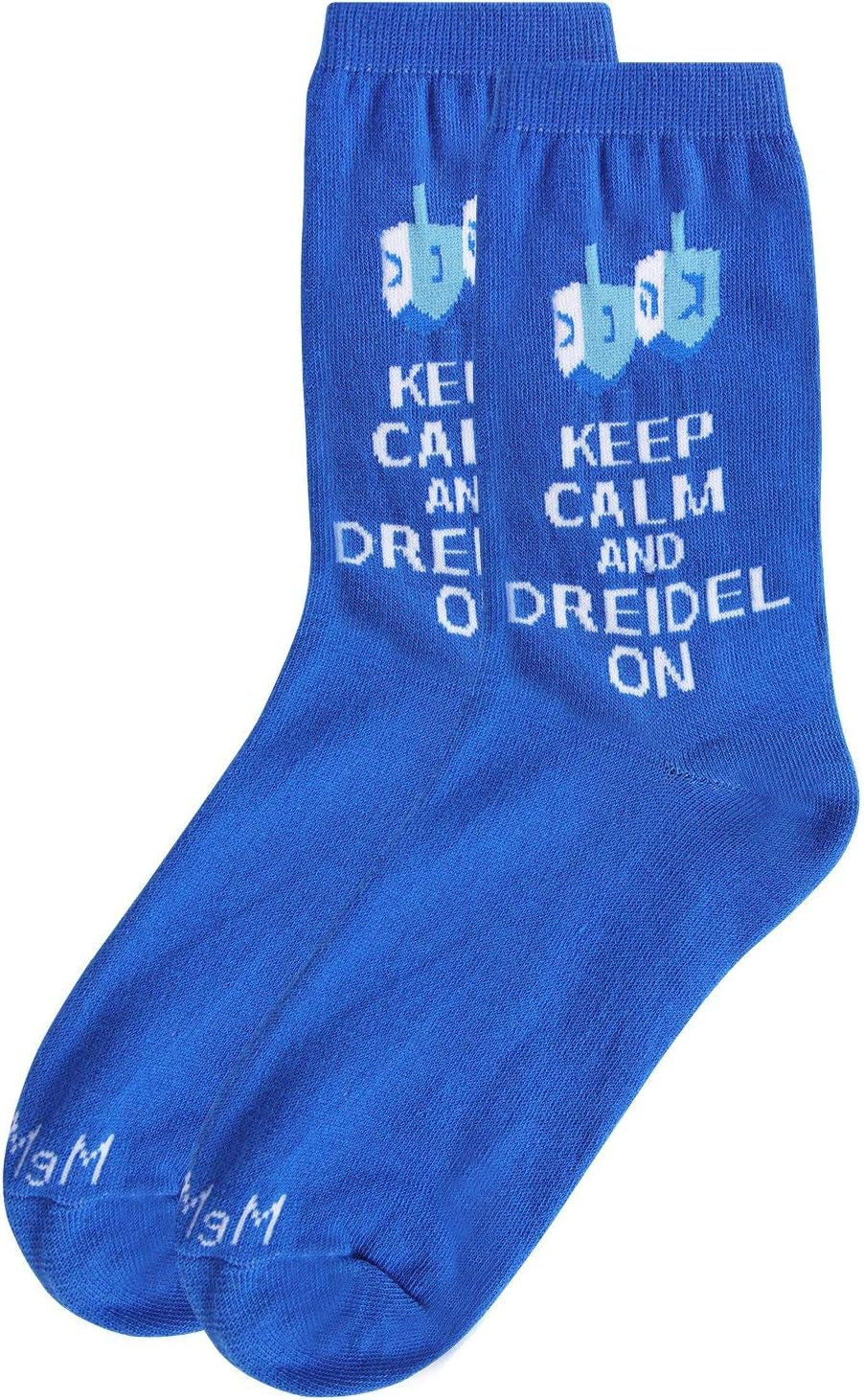 Keep Calm & Dreidel on Holiday Crew Socks