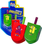 Extra Large Character Print Wooden Dreidel (2pcs)