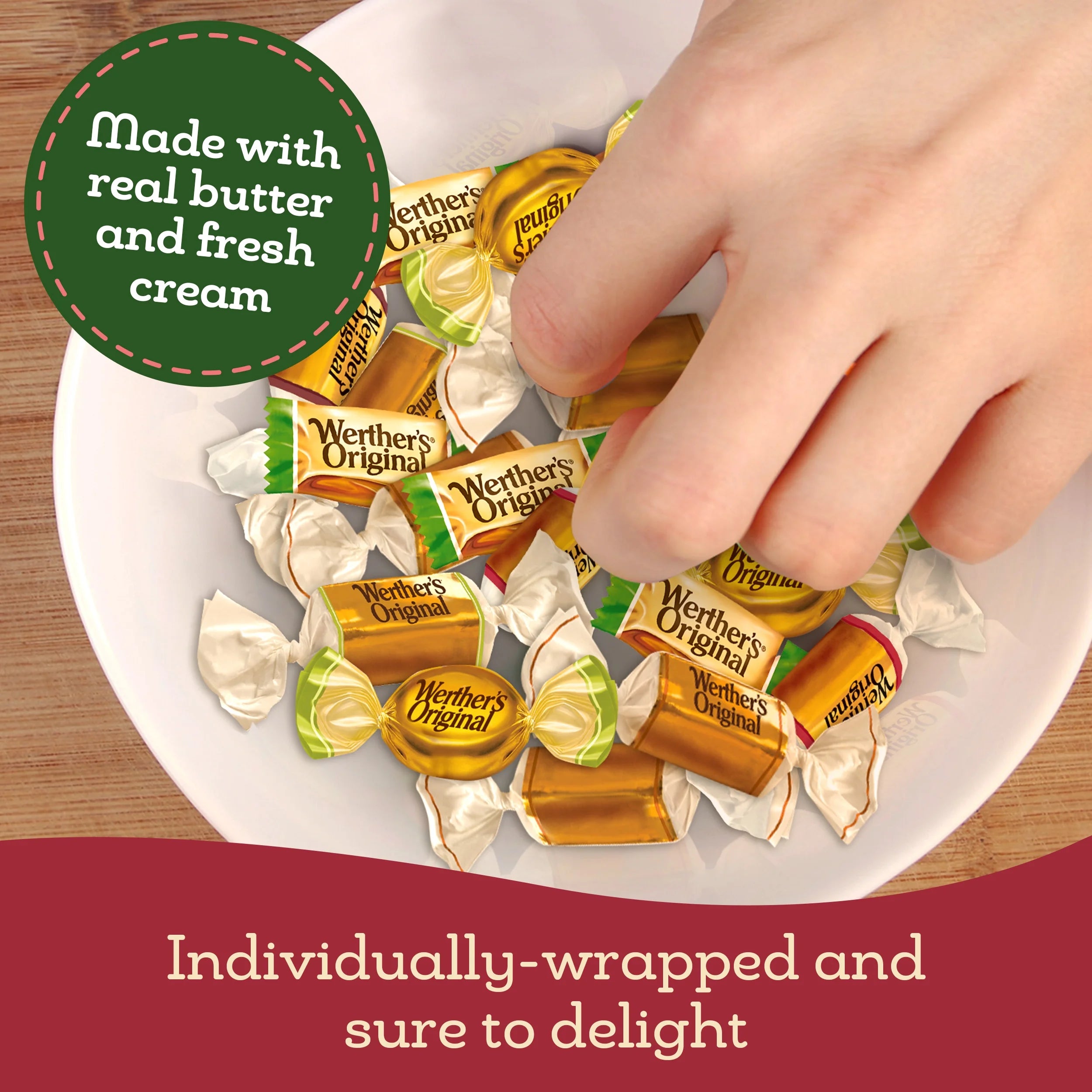 Individually Wrapped Caramel Apple Hard Candy, 8.57 Oz Bag