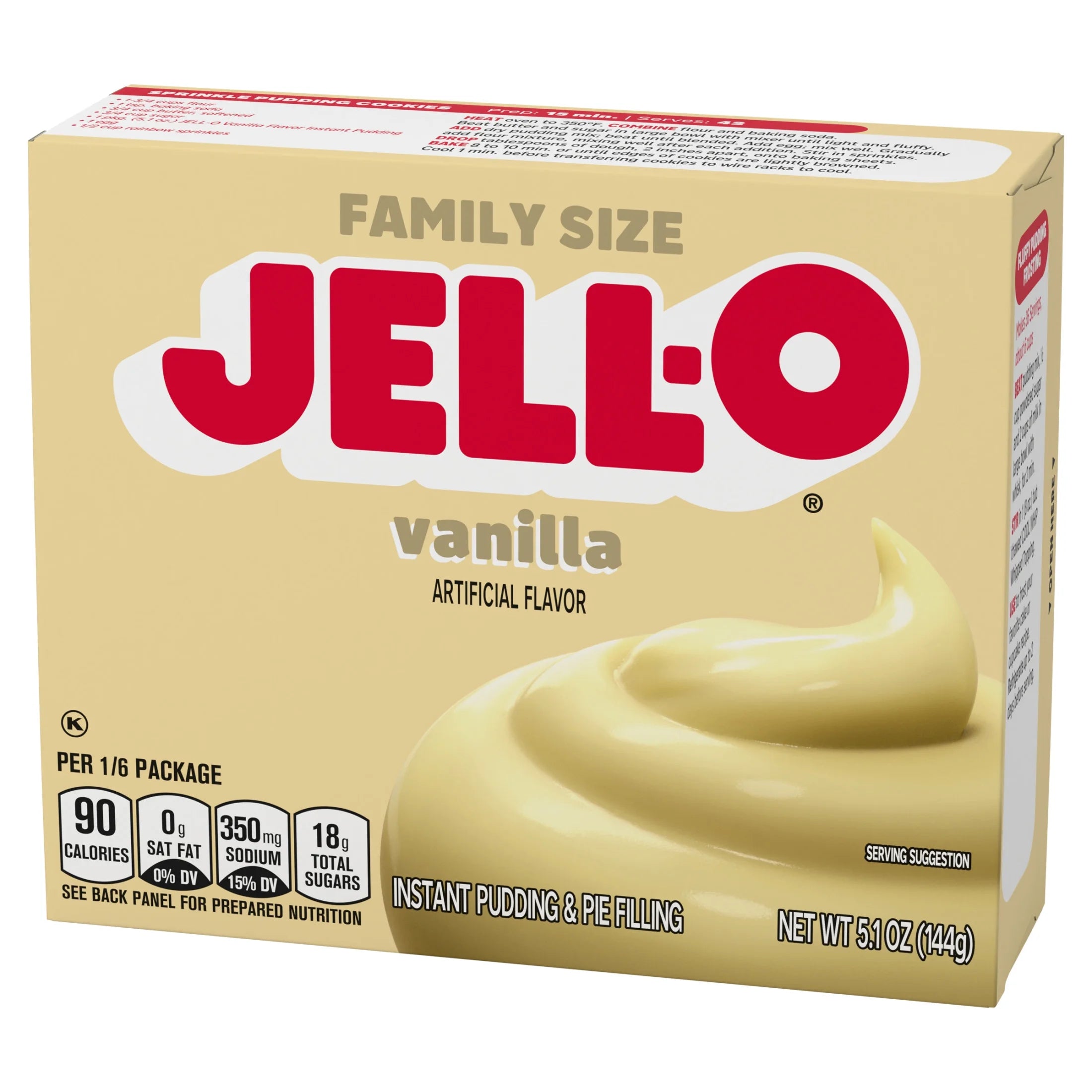Vanilla Instant Pudding Mix & Pie Filling, 5.1 Oz. Box