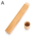 1PC New Eco-Friendly Toothbrush Case Nature Bamboo Toothbrush Tube Adult Health Oral Hygiene Travel Portable Toothbrush Holder