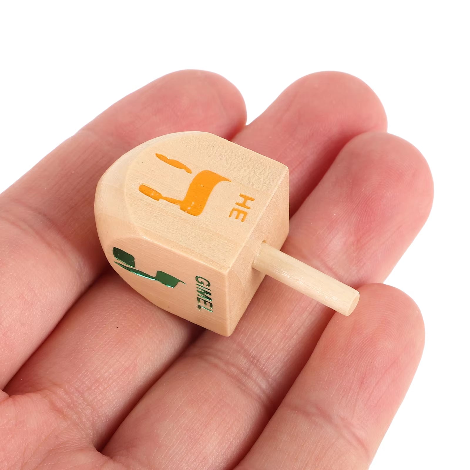Wooden Spinning Dreidel (10pcs)