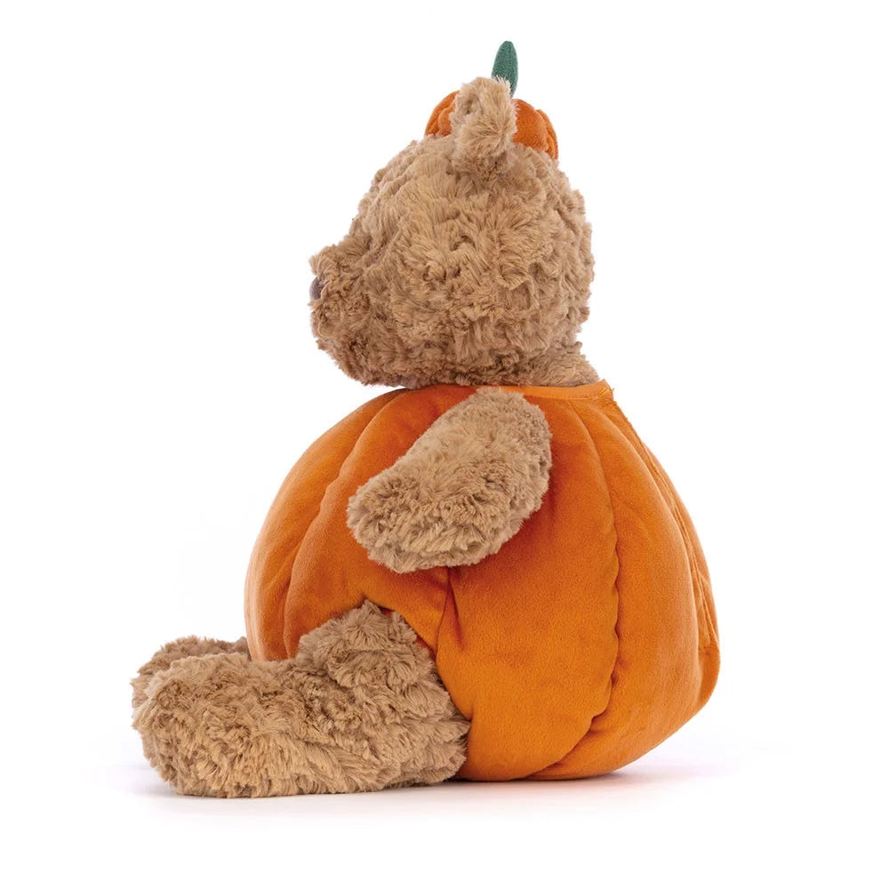 Bartholomew Bear Pumpkin Plush Toy - Halloween Stuffed Animal, Pumpkin-Themed Collectible Gift for Fall Decorations Bartholomew Bear Pumpkin