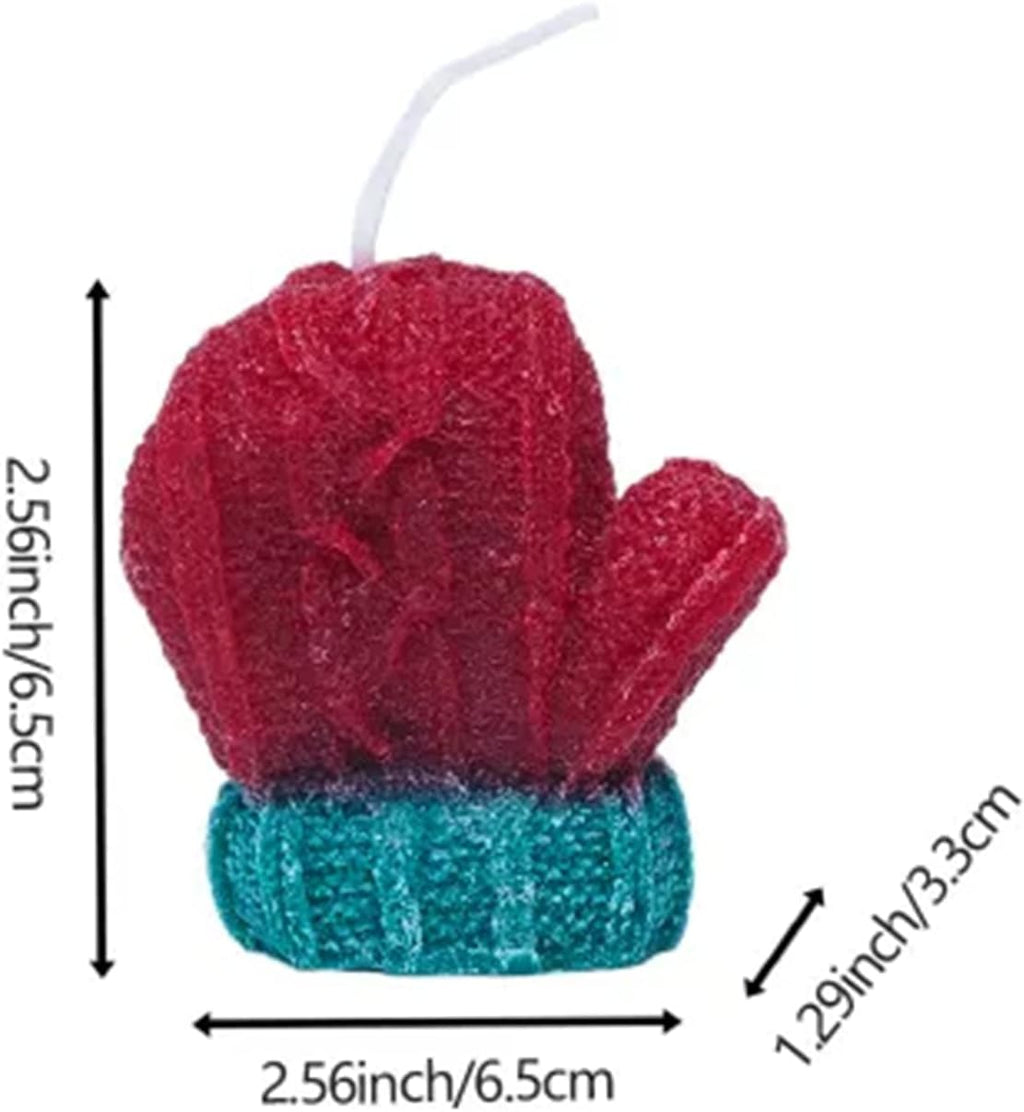 Christmas Tree Candle Mitten Candle Christmas Tree Candle for Party (Mitten) Christmas Gifts