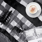 Christmas Blanket Holiday Theme Print Warm Sherpa Fleece Throw Sofa Couch Bed