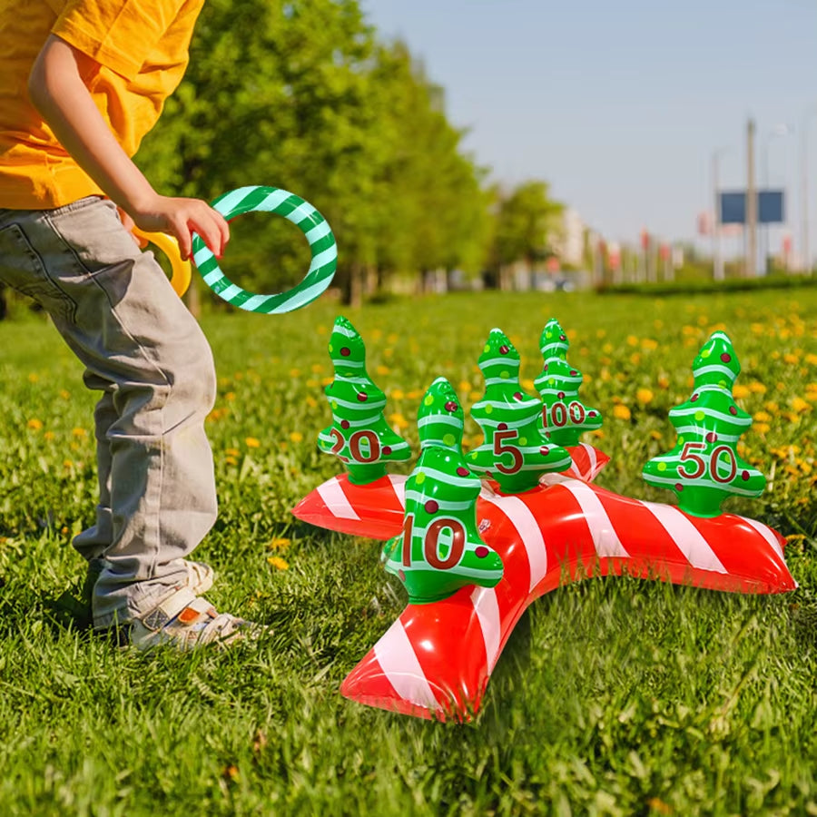 Inflatable Christmas Tree Ring Toss