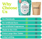 Eucalyptus Shower Steamers Aromatherapy for Women- USA Made - Shower Bombs Aromatherapy for Women, Vapor Shower Tablets, Menthol Shower Scent Steamers Cold and Flu, Organic Shower Steamer