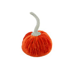4.75 In. D X 6.5 In. H Small Orange Velvet Pumpkin