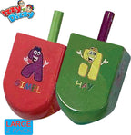 Extra Large Character Print Wooden Dreidel (2pcs)