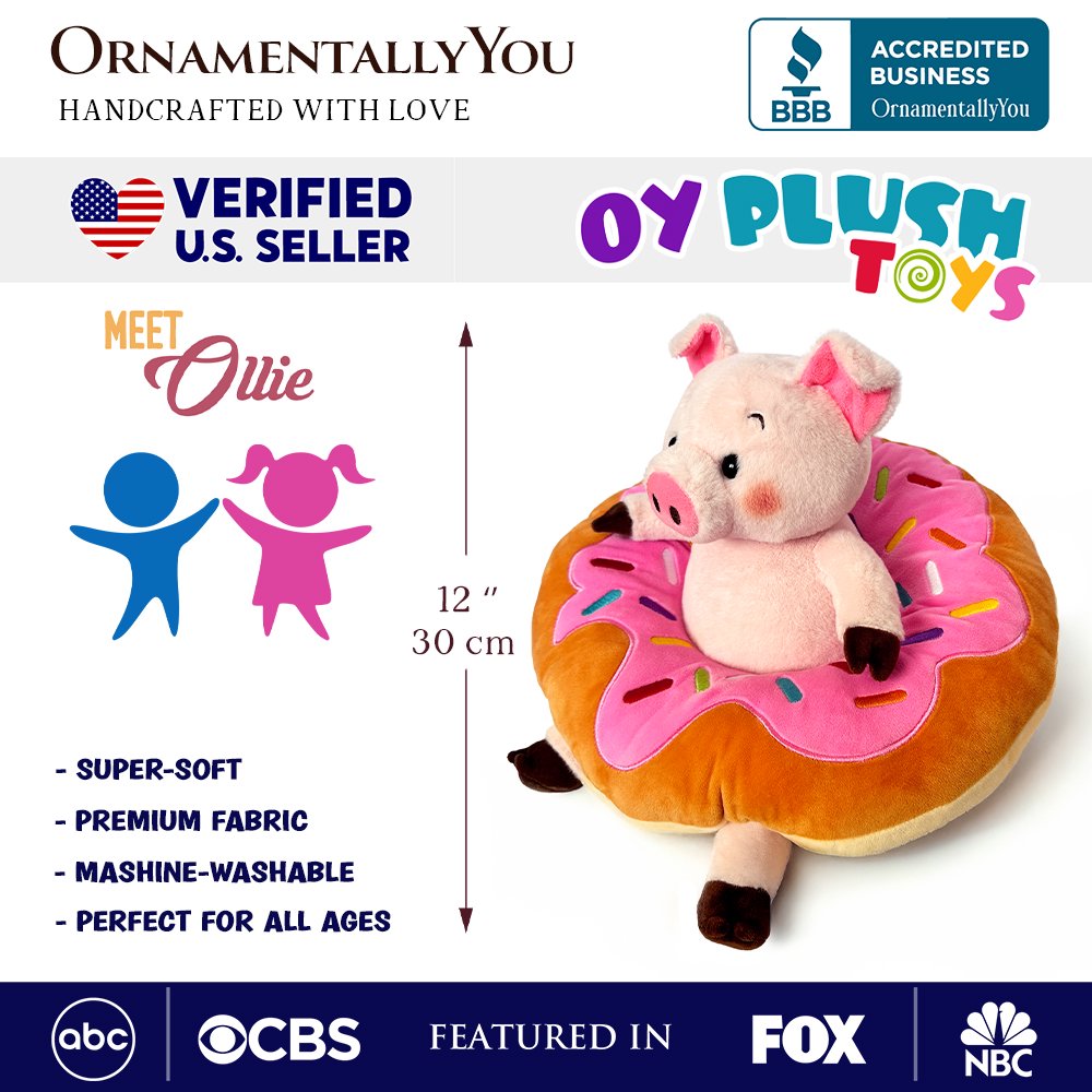 Ollie Oinker the Pig Plushie