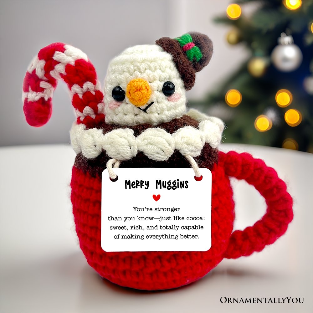Hot Cocoa Marshmallow Crochet Doll