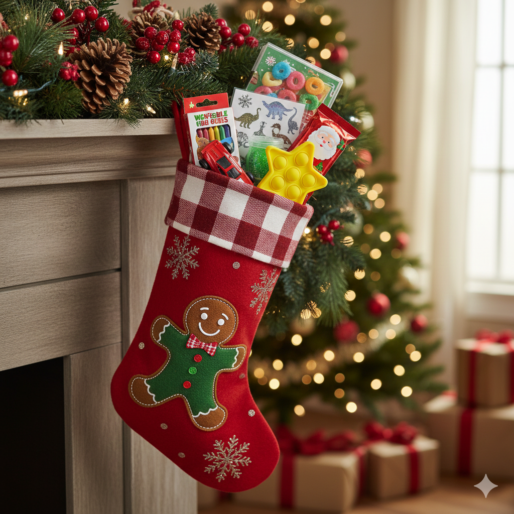 Childrens Pre-Stuffed Christmas Stocking (Ages 4-7)