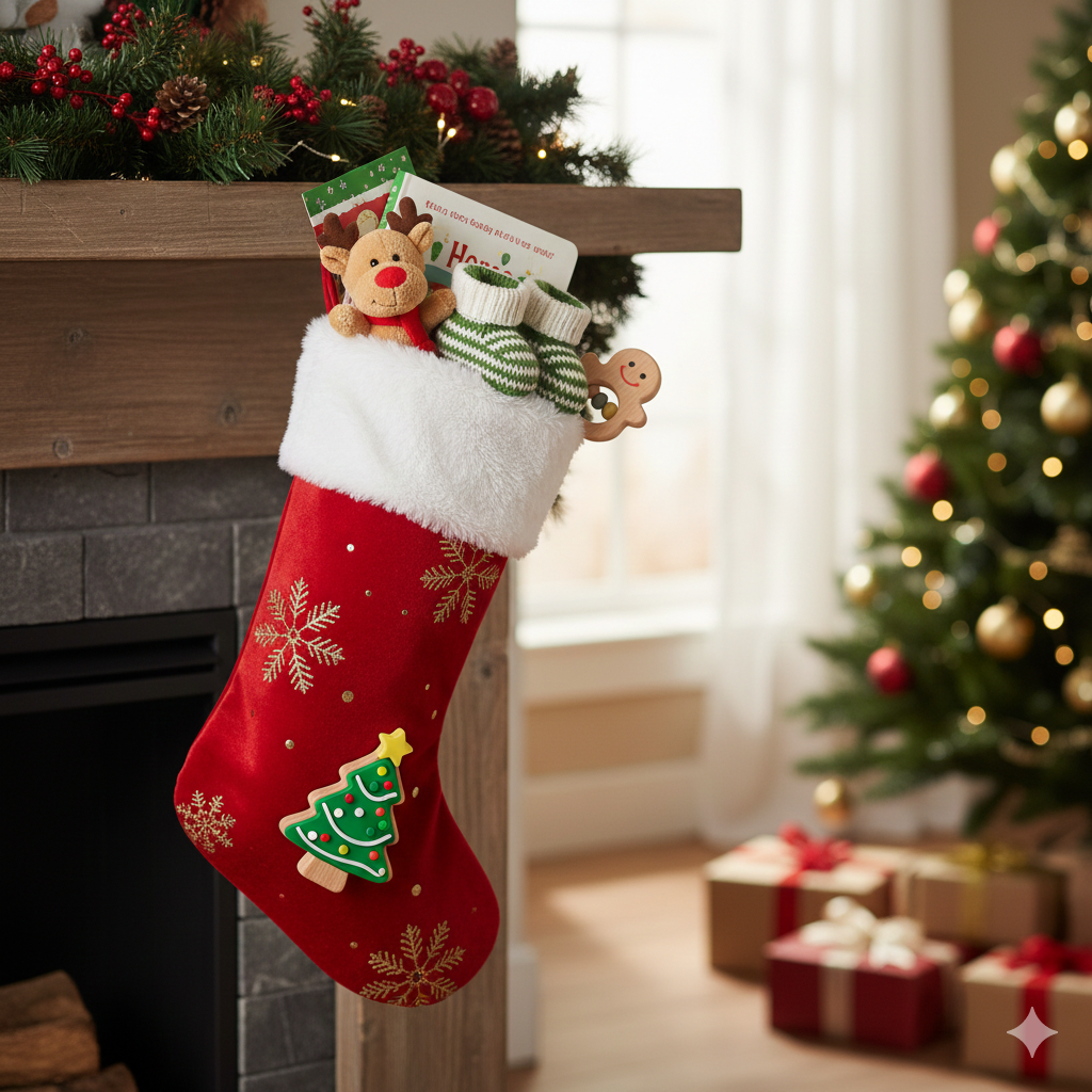 Baby Safe Pre-Stuffed Christmas Stocking (ages 0-3yr)