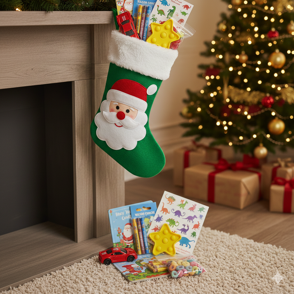 Childrens Pre-Stuffed Christmas Stocking (Ages 4-7)