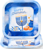 Hanukkah Plates - 9 Inch (10pcs)