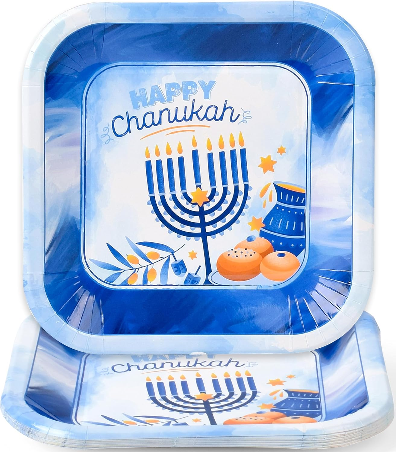 Hanukkah Plates - 9 Inch (10pcs)