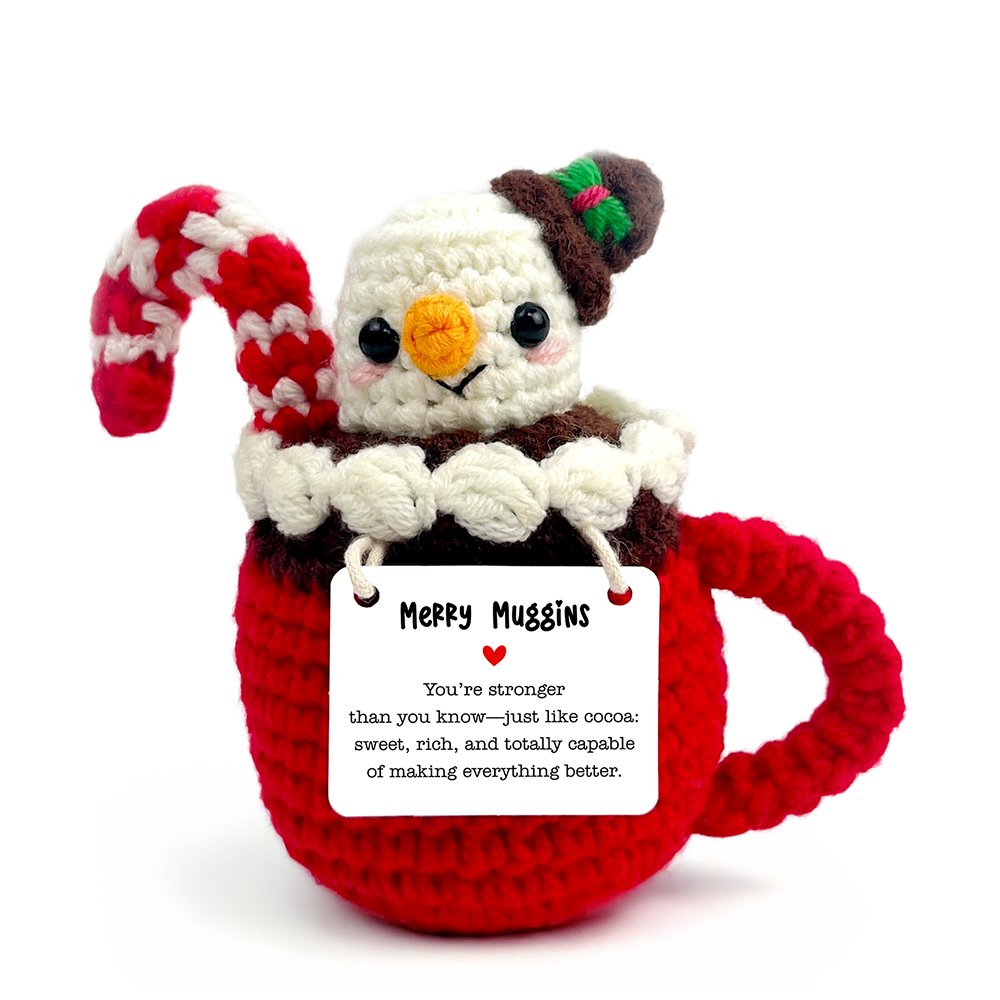 Hot Cocoa Marshmallow Crochet Doll