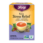 Tea Kava Stress Relief, Caffeine-Free Herbal Tea Bags, 16 Count