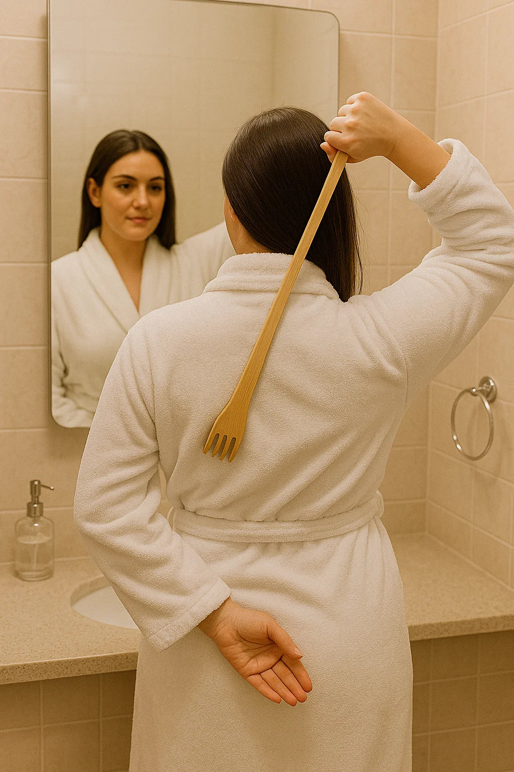 2 Pack Bamboo Back Scratcher Massage Rollers Long Reach Therapeutic Ideal for Back Legs BEWARE of FAKES ONLY DEPENDABLE SHIPS from USA