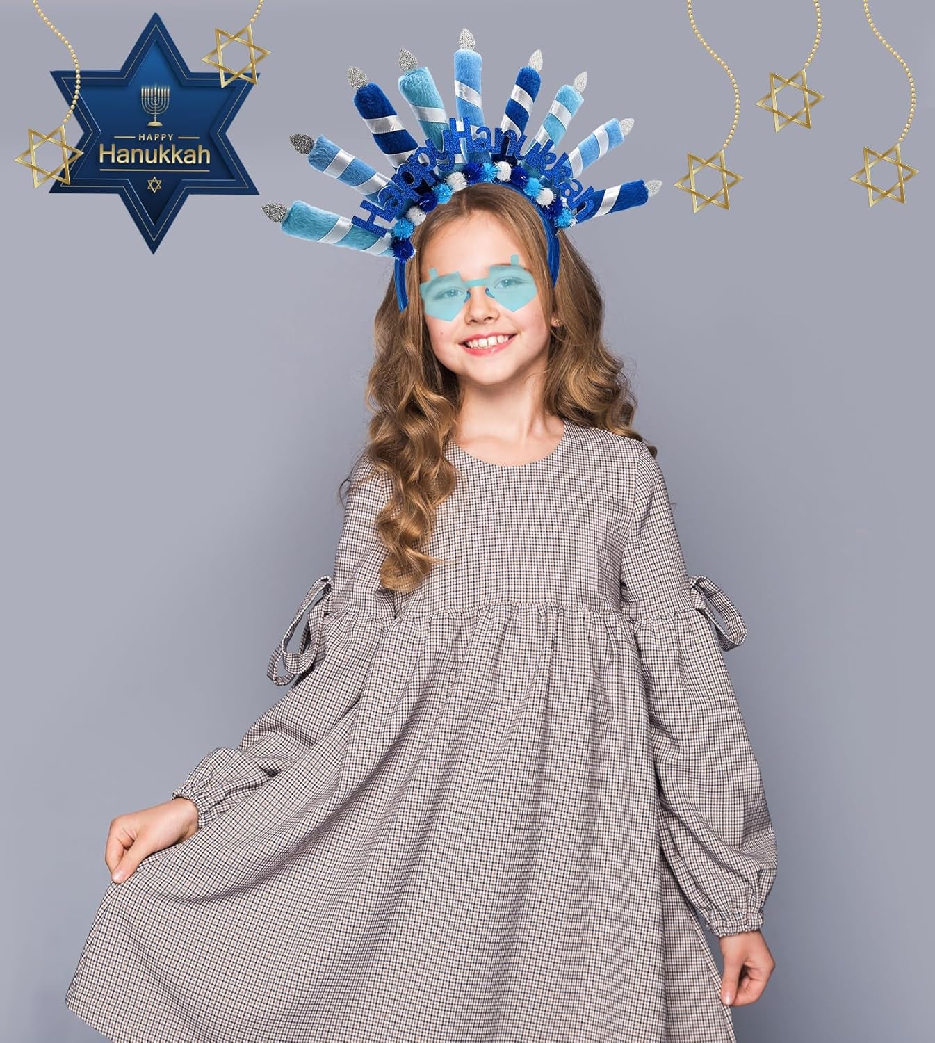 2-Pack Menorah Headbands, Fun for Hanukkah, Personal Decorations for the Festival of Lights (2-Pack)