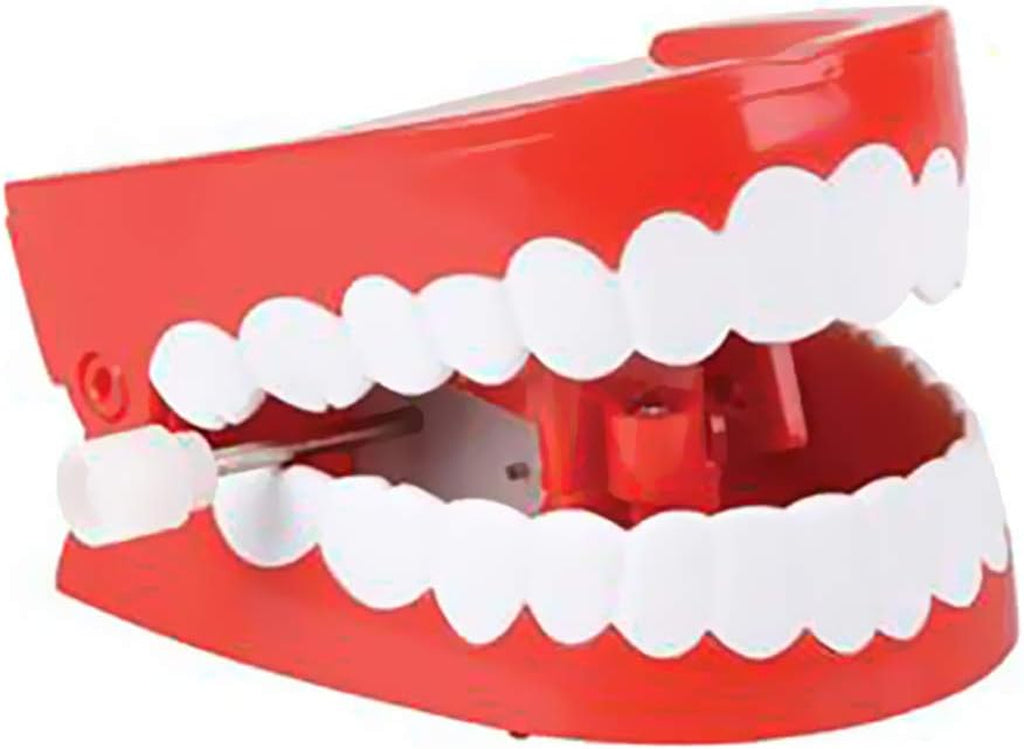 Wind up Teeth Chomping & Chattering Teeth Toys for Kids Birthday Party Favors, Novelty and Gag Gifts, 2.5" Inches (2-Pack)