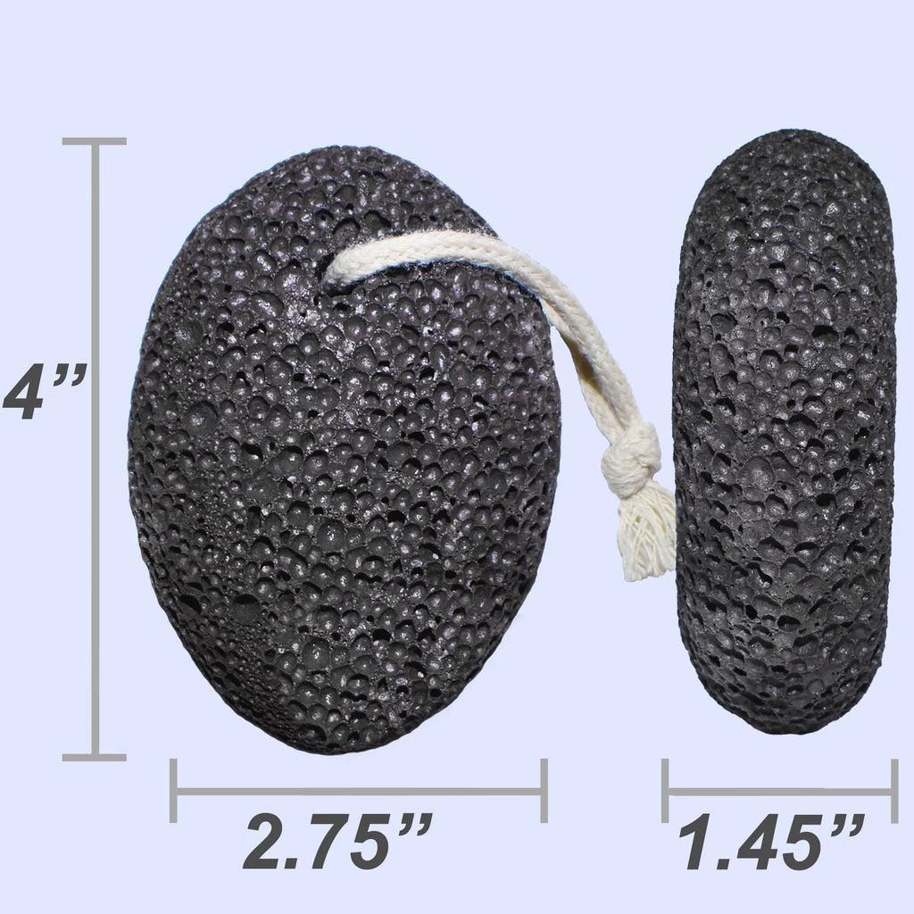 Natural Pumice Stone for Feet: Scrubber, Dead Skin Scraper Exfoliator, Pedicure Tools