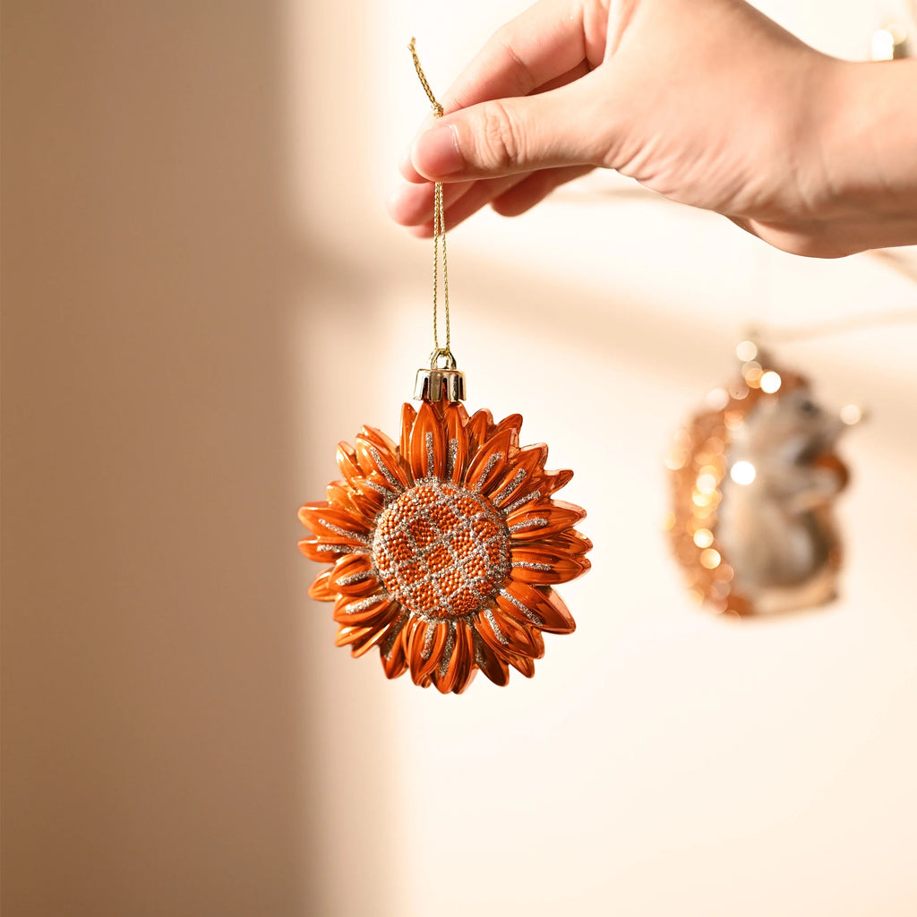 40Ct Shatterproof Fall Ornaments Orange Hanging Harvest Decor Thanksgiving Decorations with Hedgehogs Flowers for Harvest Holiday Party Gift
