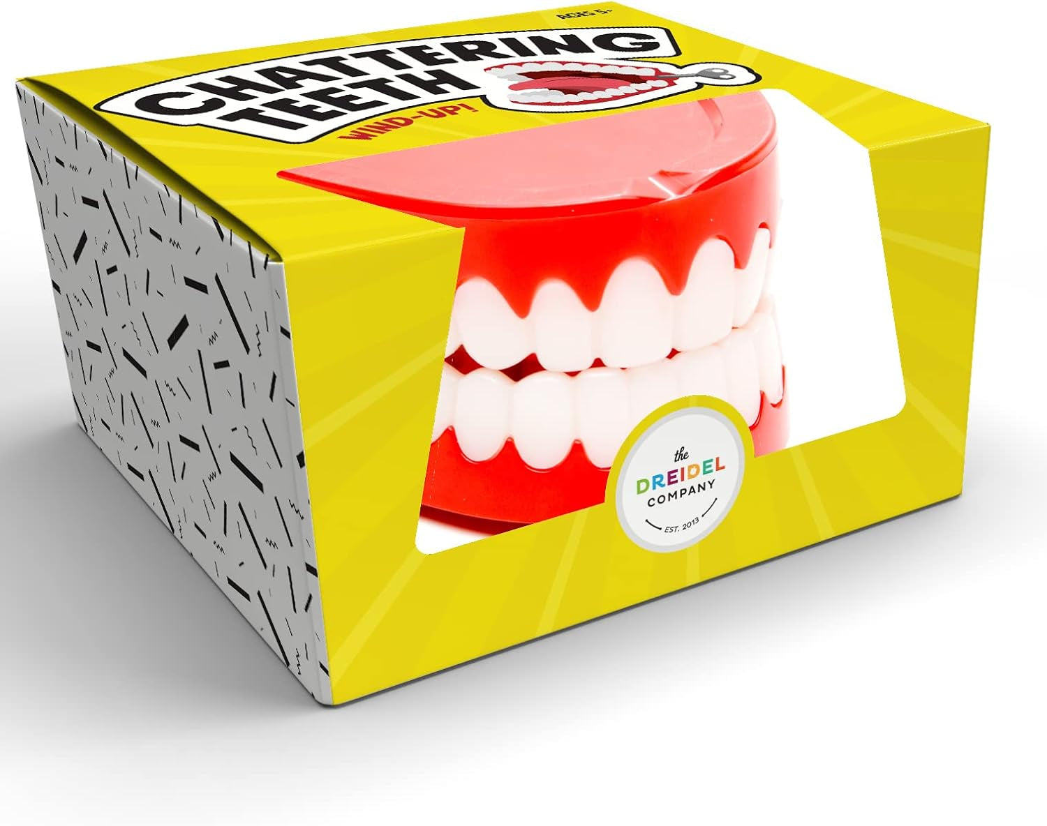 Wind up Teeth Chomping & Chattering Teeth Toys for Kids Birthday Party Favors, Novelty and Gag Gifts, 2.5" Inches (2-Pack)