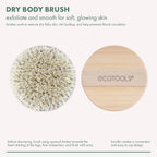 Dry Body Brush, Cruelty-Free Bristles Exfoliate & Smooth Skin, Dry Brushing Removes Flaky Skin, May Help Improve Circulation & Tone, Eco-Friendly Skincare Tool, Vegan & Cruelty-Free, 1 Count