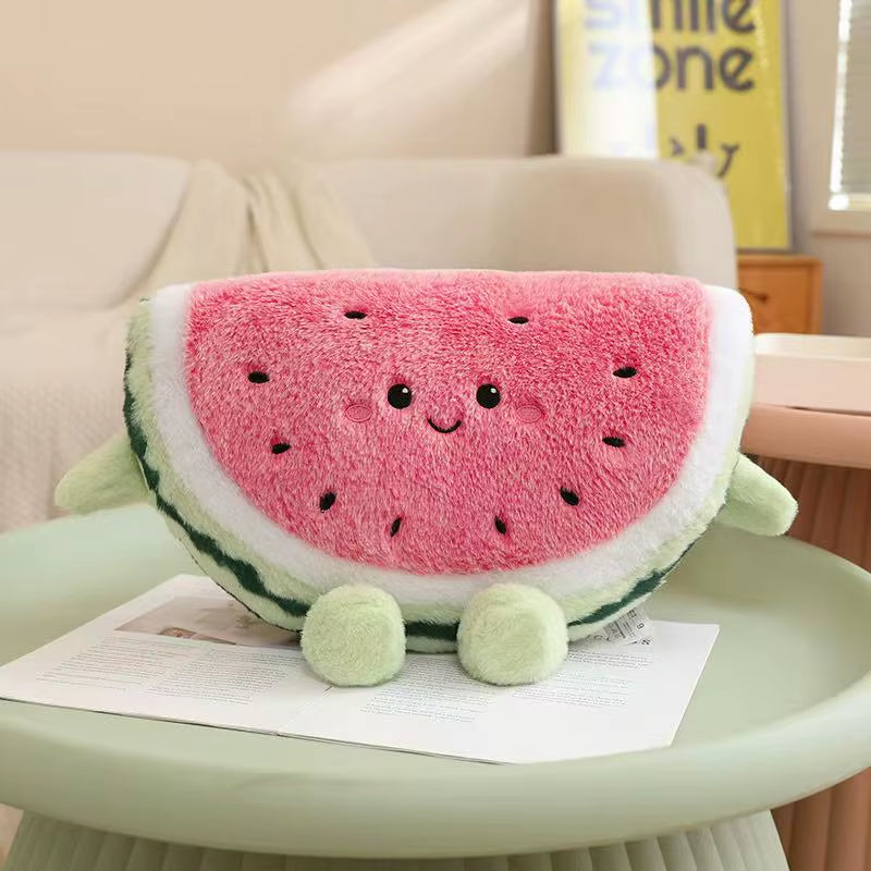 'S Latest Simulation Hugging Watermelon Doll Filled Plush Toy Doll Cartoon Anime Cute Gift for Friends Fun Doll