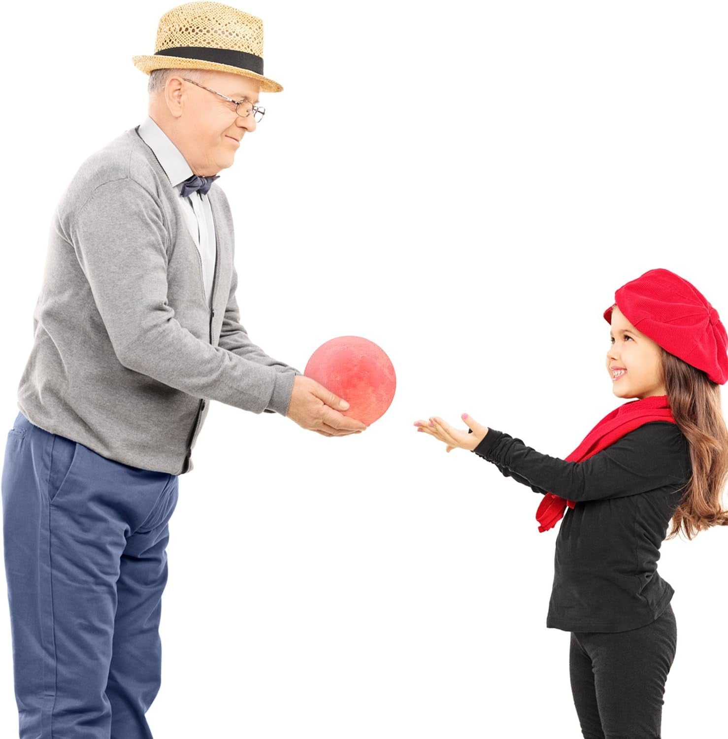 Moon Lamp, 16 Colors LED Night Light for Kids 3D Printing Moon Light with Stand& Remote/Touch Control & Timing, Moon Light Lamp for Kid Friend Birthday Gifts, Room Decor (Diameter 4.8 INCH)