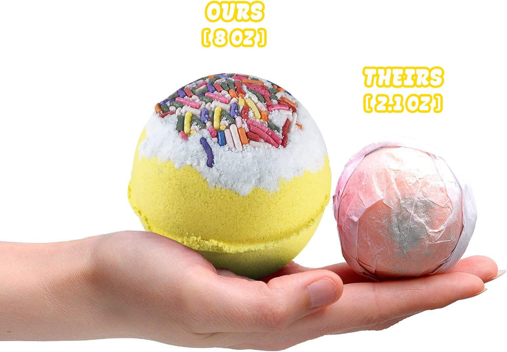 Bath Bombs Jewelry with Necklace Pineapple inside - Perfect Treasure Hidden in Huge Bath Bomb - Fizzy and Bubble Organic Bathbomb in Gift Box For