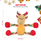 Christmas Dog Toys for Large Dogs,Squeaky Dog Toys, Tug of War Dog Plush Toys,Large Stuffed Dog Toys for Large Dogs with Crinkled Paper,Stuffed Animals Toys for Dogs to Keep Them Busy