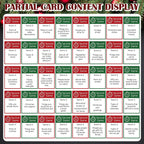 Christmas 5 Second Game, Christmas Party Games 72 Cards and 5 Second Hourglass F