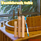 1PC New Eco-Friendly Toothbrush Case Nature Bamboo Toothbrush Tube Adult Health Oral Hygiene Travel Portable Toothbrush Holder