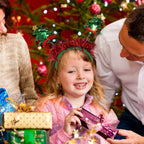 Christmas Tree Headbands Happy Christmas Hairbands Green Glitter Hair Hoop Bow Red Ribbon Design Xmas Hair Band Festival Headwear Hair Accessories for Christmas Party