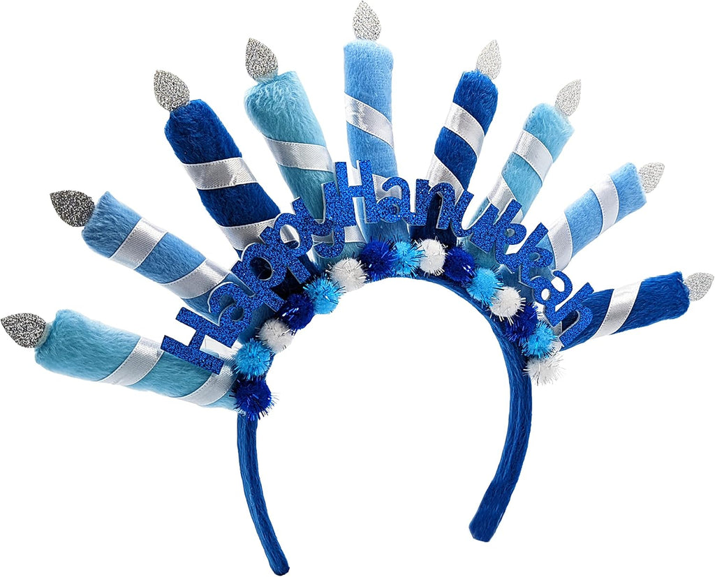 2-Pack Menorah Headbands, Fun for Hanukkah, Personal Decorations for the Festival of Lights (2-Pack)