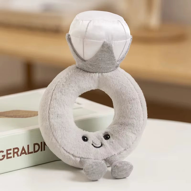 Cute Jellycat Plush Toys Gift Series Cake Diamond Ring Doll Soft Stuffed Toy Popular Internet Celebrity Gift Wholesale