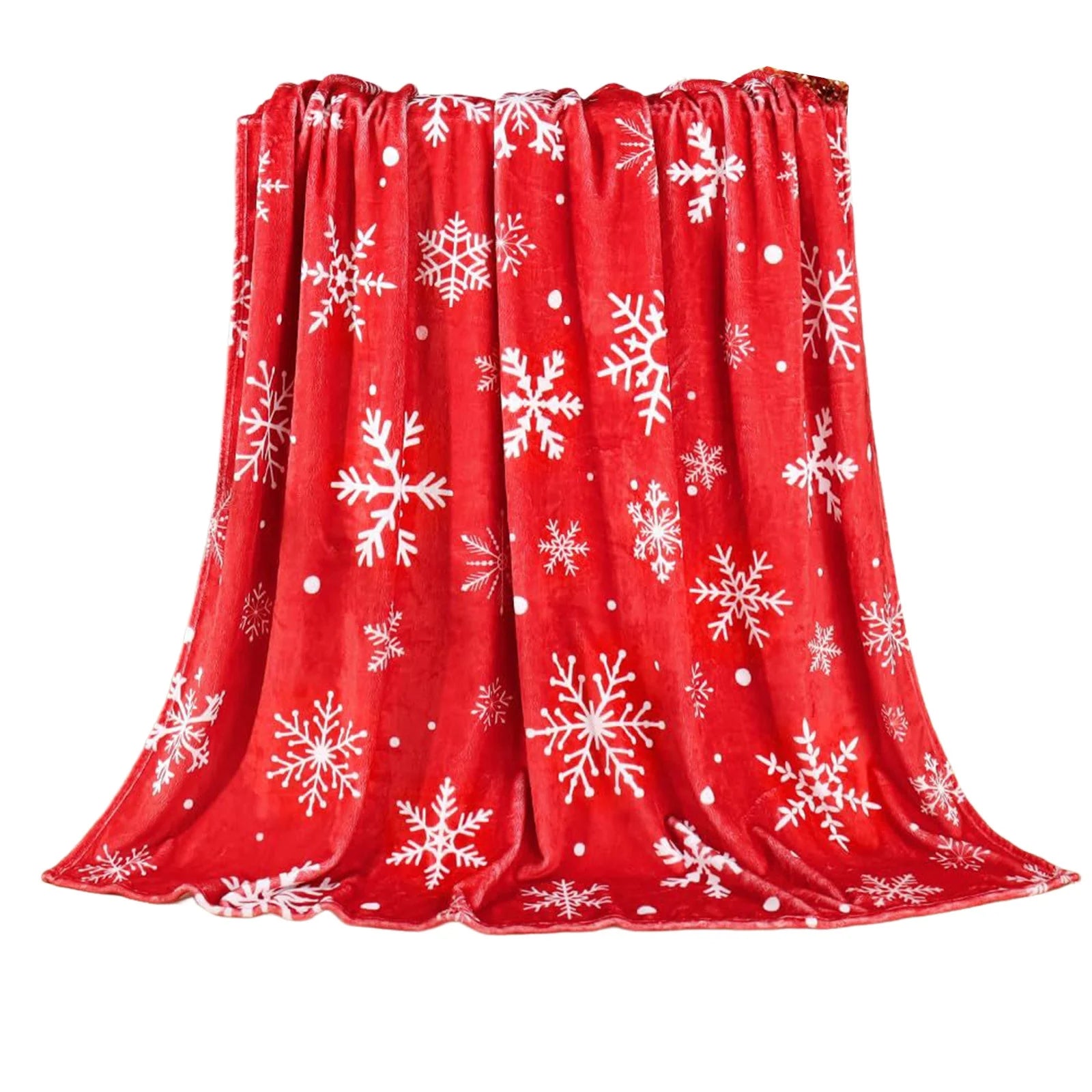 Breathable Throw Blankets Microfiber Soft Warm Christmas Throw Blanket Gifts for Women Girls Mom 40X50 Inches Snowflakes