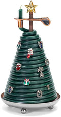80-Hour Christmas Tree Candle with 14 Charms, Eco-Friendly Natural Beeswax with Cotton Wick