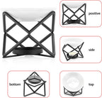 Euro Metal Oil Burner Wax Warmer, Delicate Romantic Ceramic Tealight Candle Holder Oil Burner, Fragrance Warmer Aromatherapy Wax Candle Tart Burner Warmer Diffuser for Home Bedroom Décor