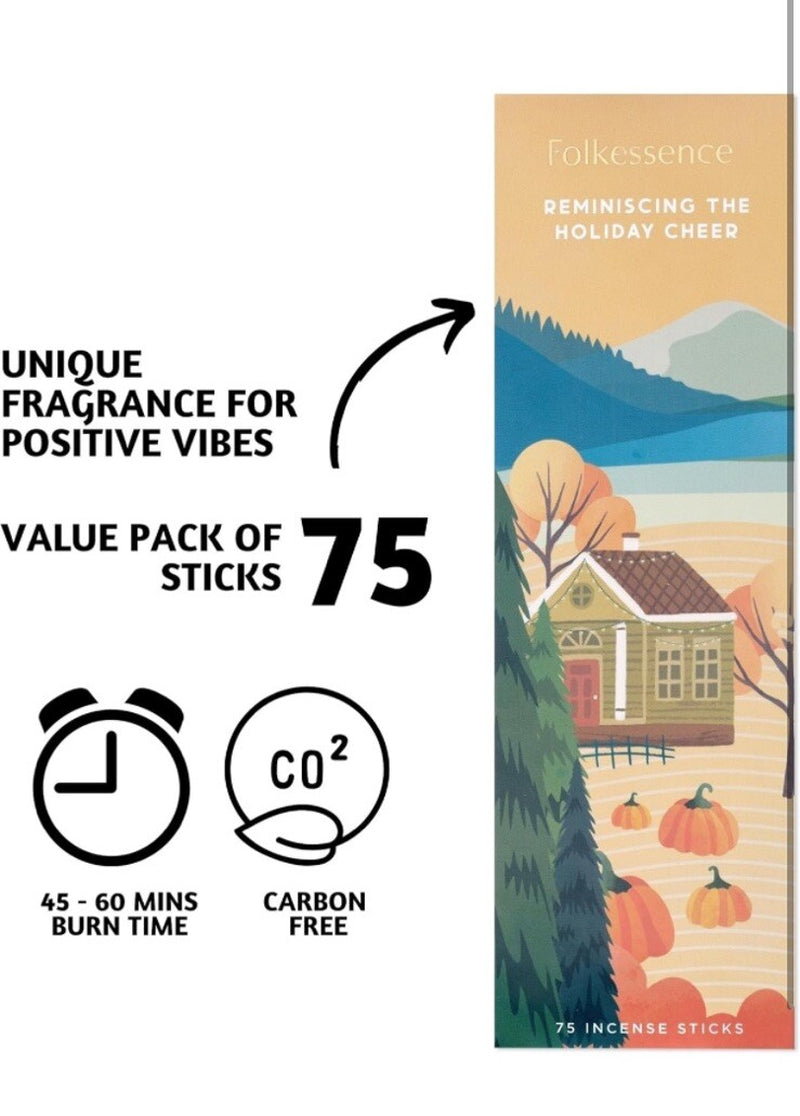 Fall Incense Sticks - Pack of 75 Incense Sticks Pumpkin Spice