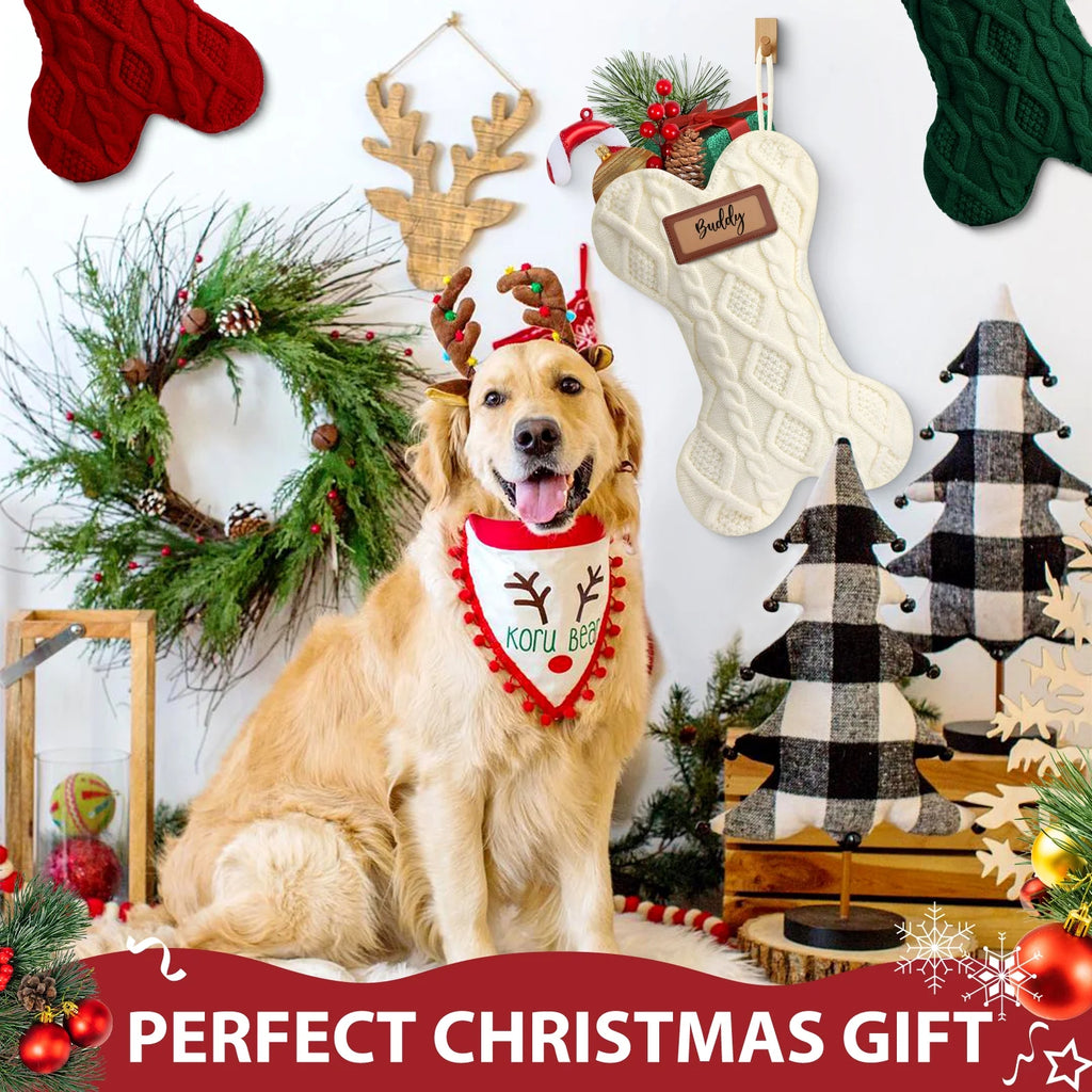 Doggie Bone Christmas Stocking (3pcs 18inch )