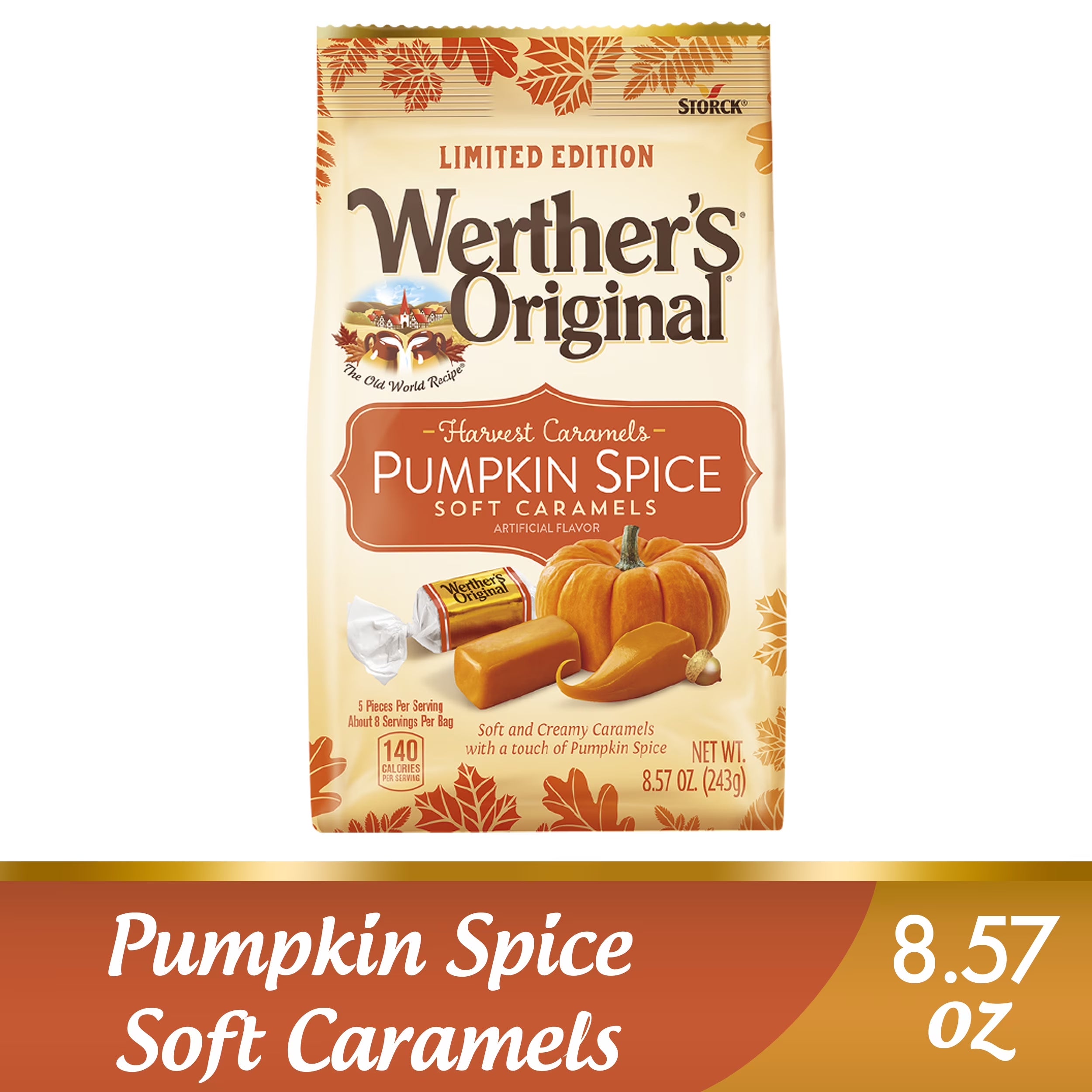 Harvest Pumpkin Spice Soft Caramel Candy, 8.57 Oz
