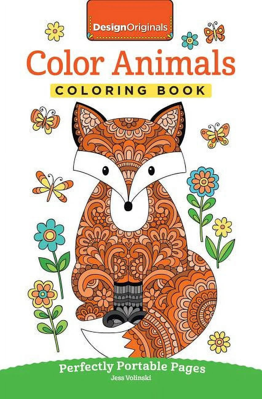 On-The-Go Coloring Book Color Animals Coloring Book: Perfectly Portable Pages, (Paperback)