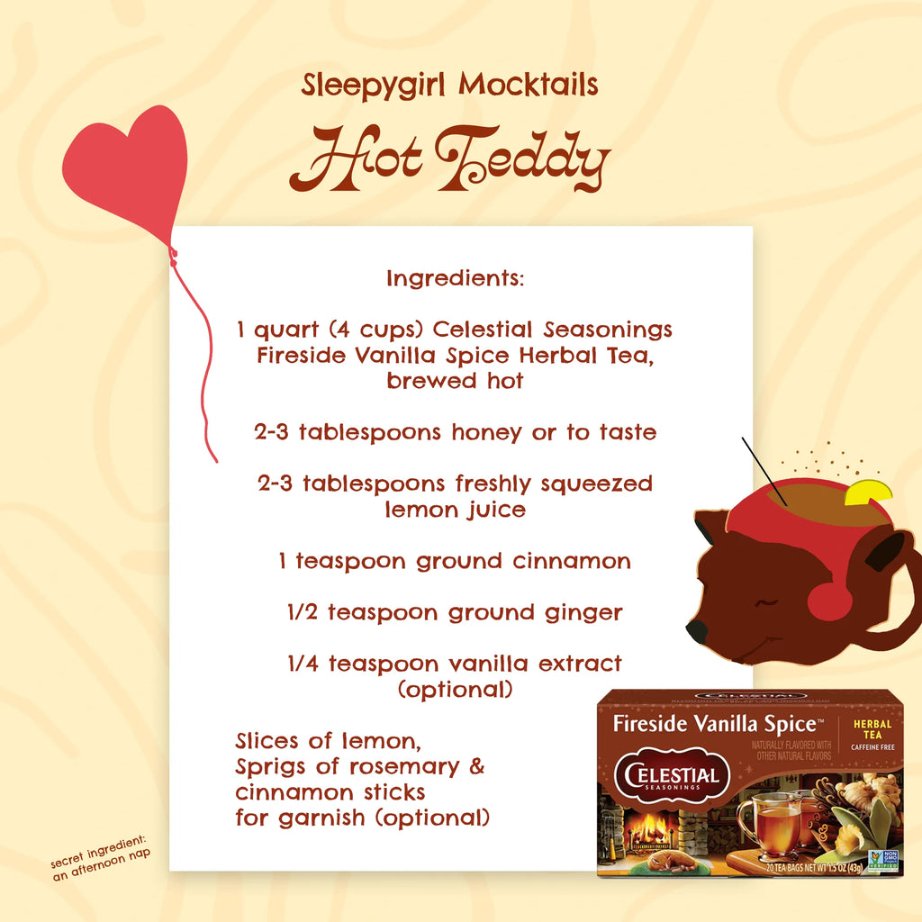 Fireside Vanilla Spice Caffeine-Free Herbal Tea Bags (20 Count)