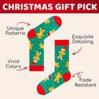 Christmas Socks for Kids Teens - Unisex Xmas Gift Ideas, Stocking Sock 4 Pack