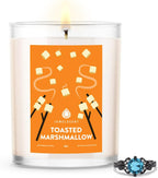 Jewelscent Haunting Hayride X-Large 18 Oz Candle with Suprise Jewelry Ring | Creamy Pumpkin, Meyer Lemon, Ground Cardamom and Sweet Manuka Honey | Ring 06