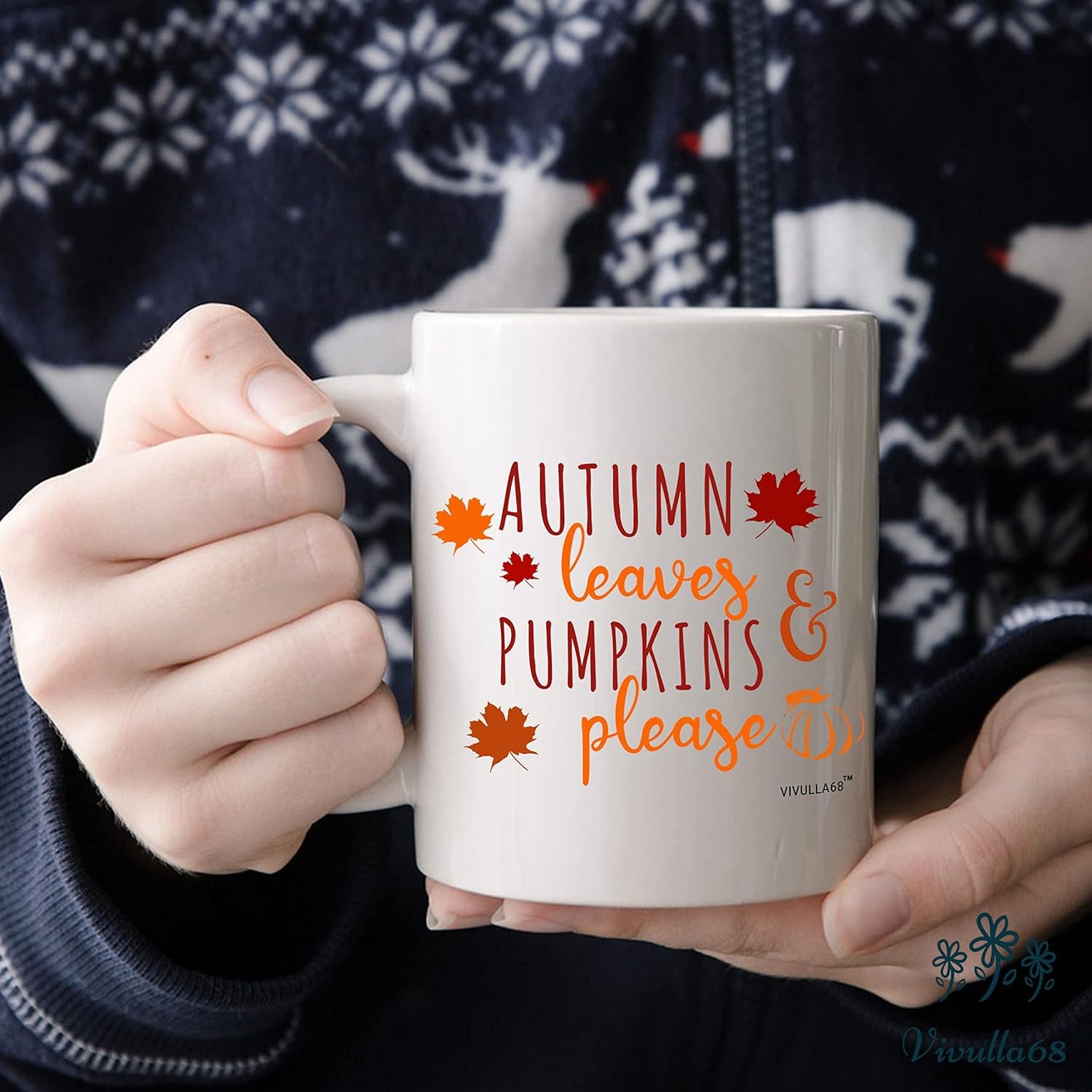 Autumn Leaves and Pumpkin Please 11Oz Mug Sweater Weather Coffee Mug Fall Coffee Mug Cups Gift Ideas Autumn Coffee Mug Hello Pumpkin Thanksgiving Mug Gift for Her