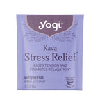 Tea Kava Stress Relief, Caffeine-Free Herbal Tea Bags, 16 Count